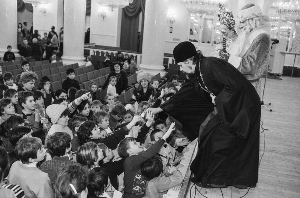 Рождество Празднование Рождества в Доме союзов. 7 января 1991 г., Москва